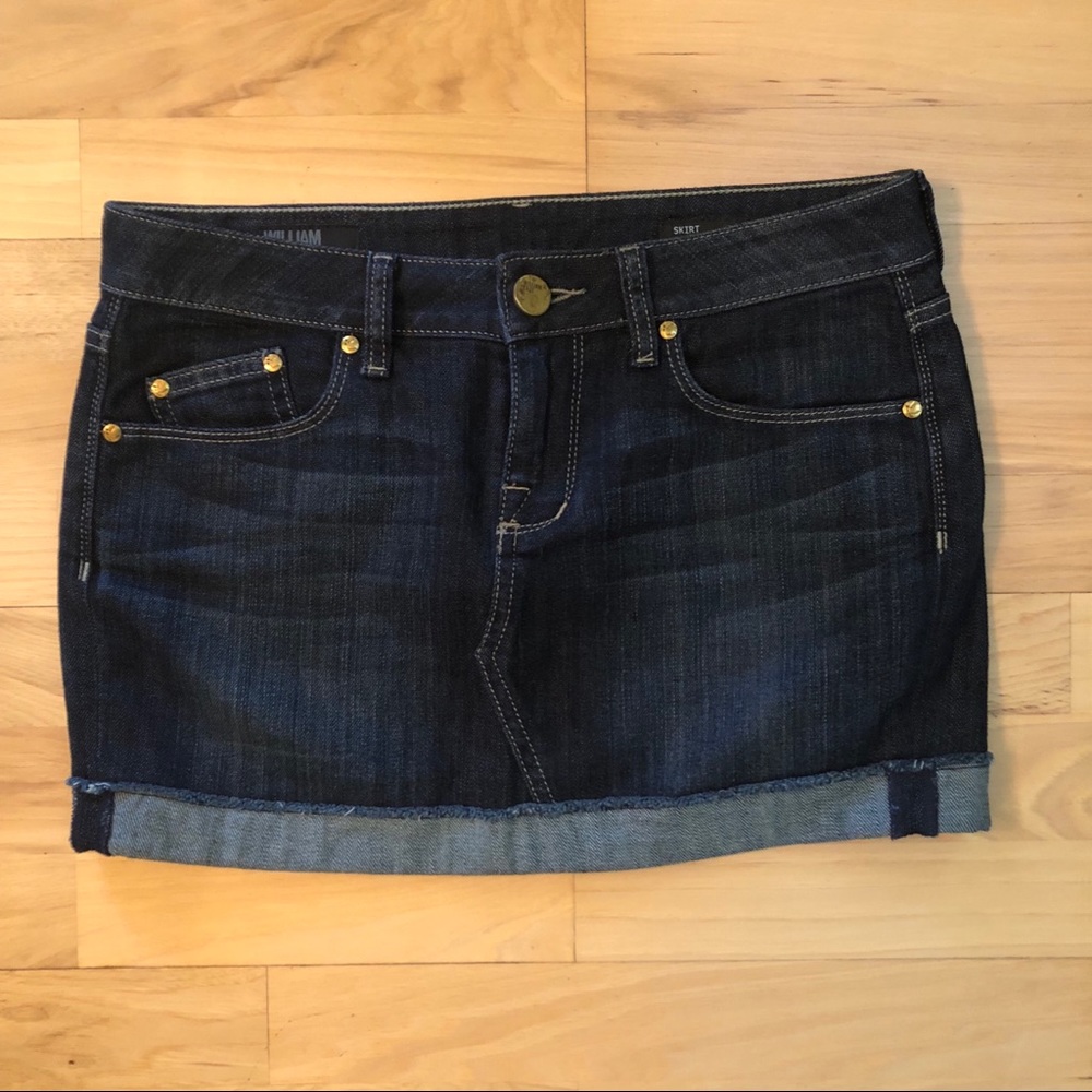 William Rast Erin Dark Denim Skirt